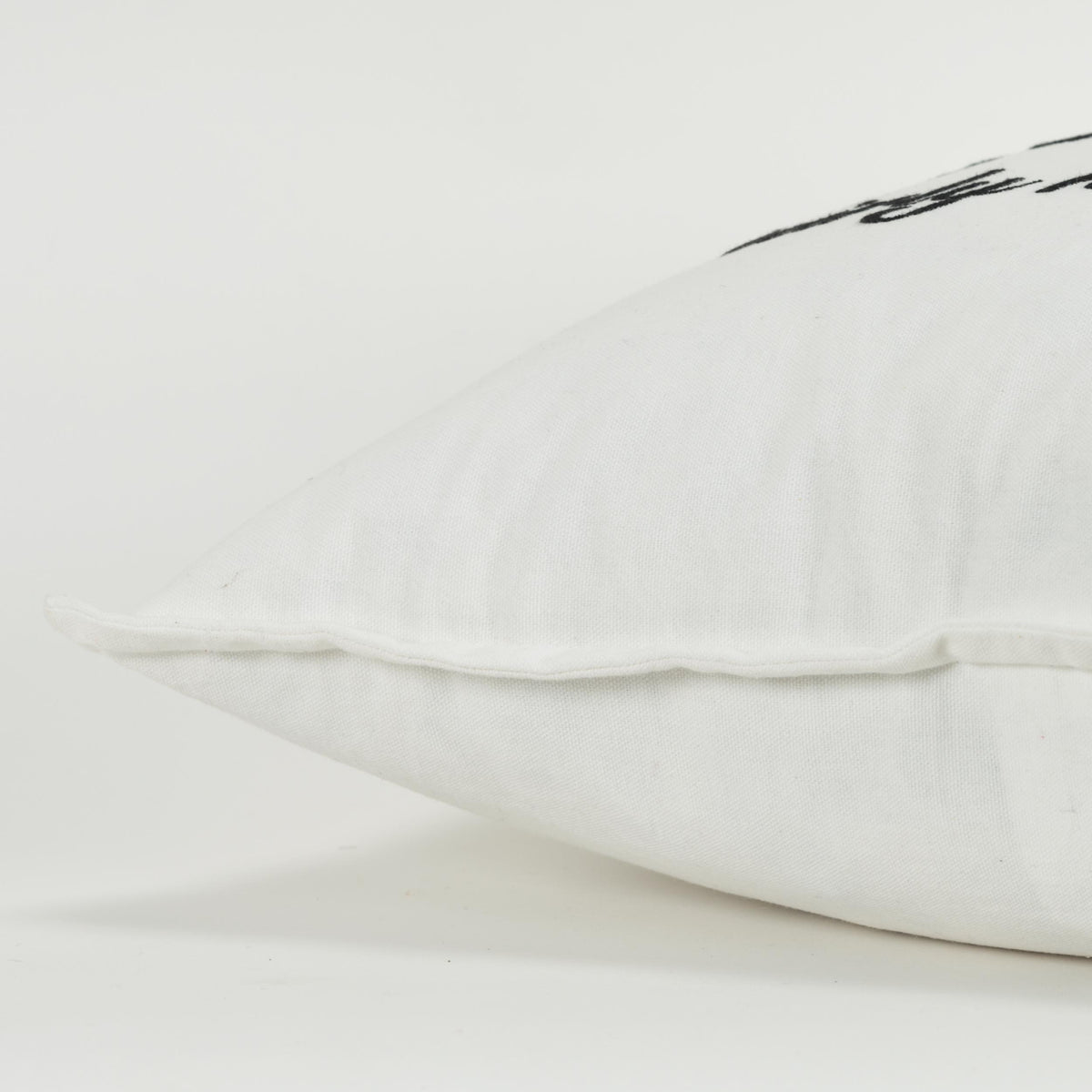 LOOMLAN Emma White Throw Pillow With Down Insert