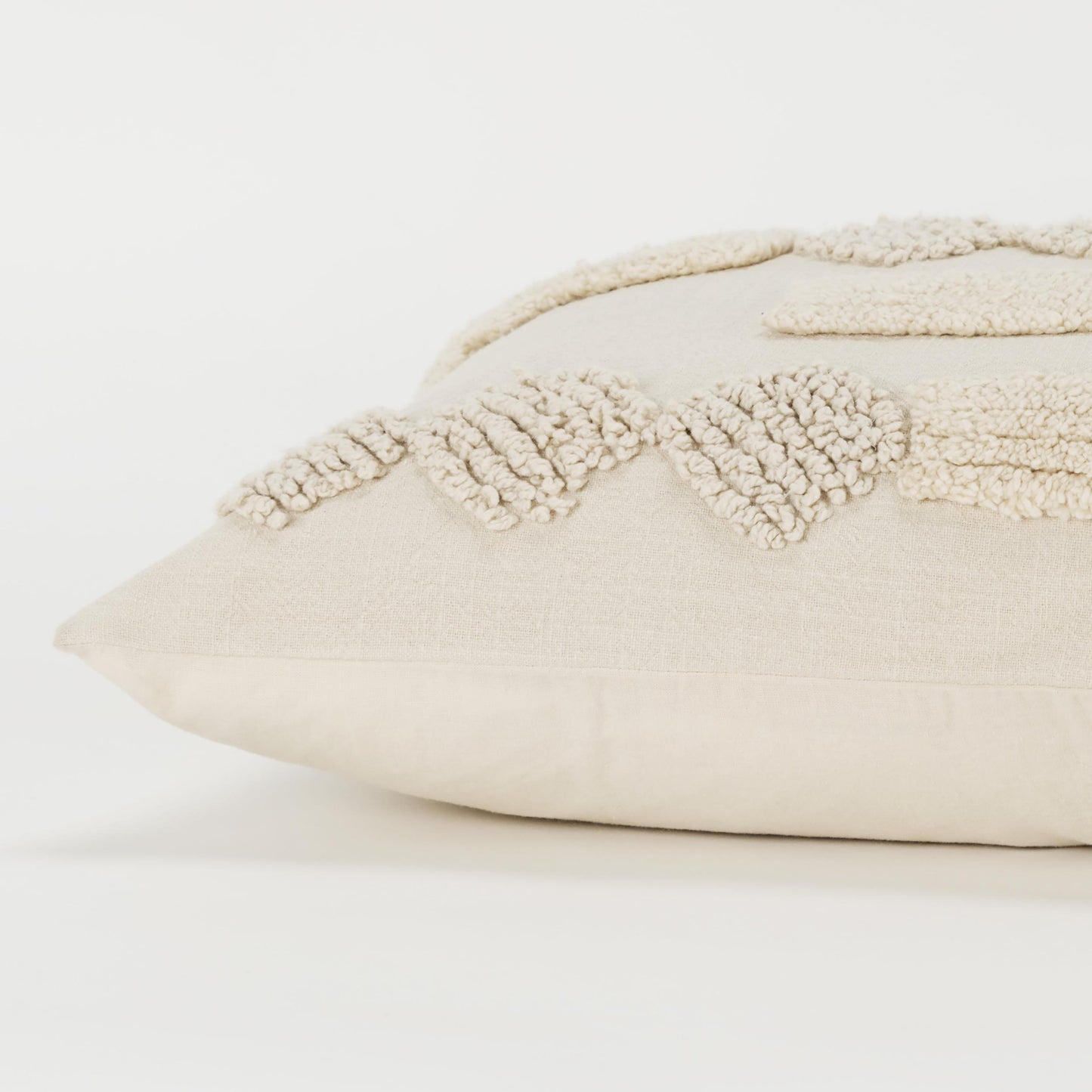 LOOMLAN Faye Tonal Geometric Lumbar Decorative Pillow