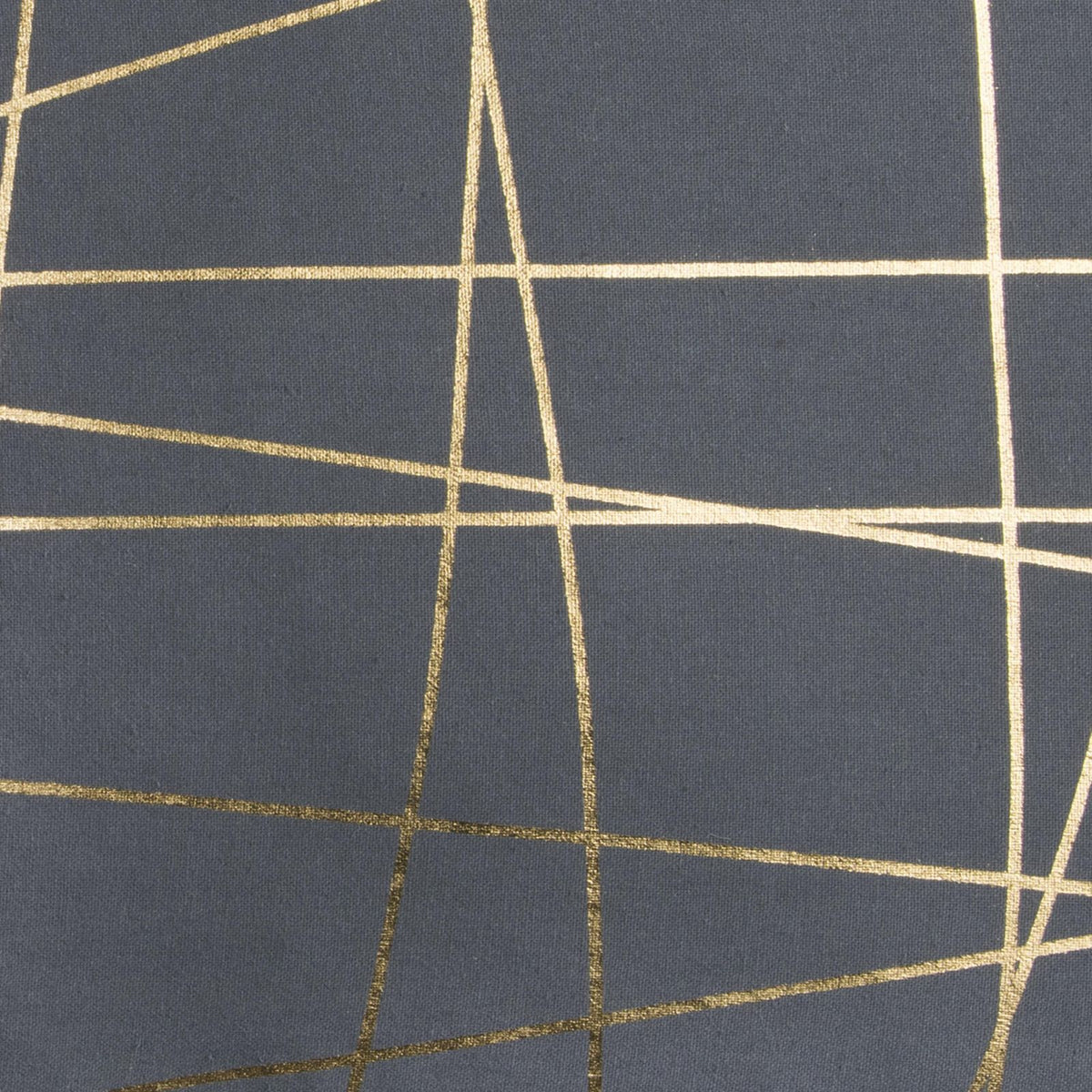 LOOMLAN Gray Aaron Gray Gold Or Silver Stripes Throw Pillow