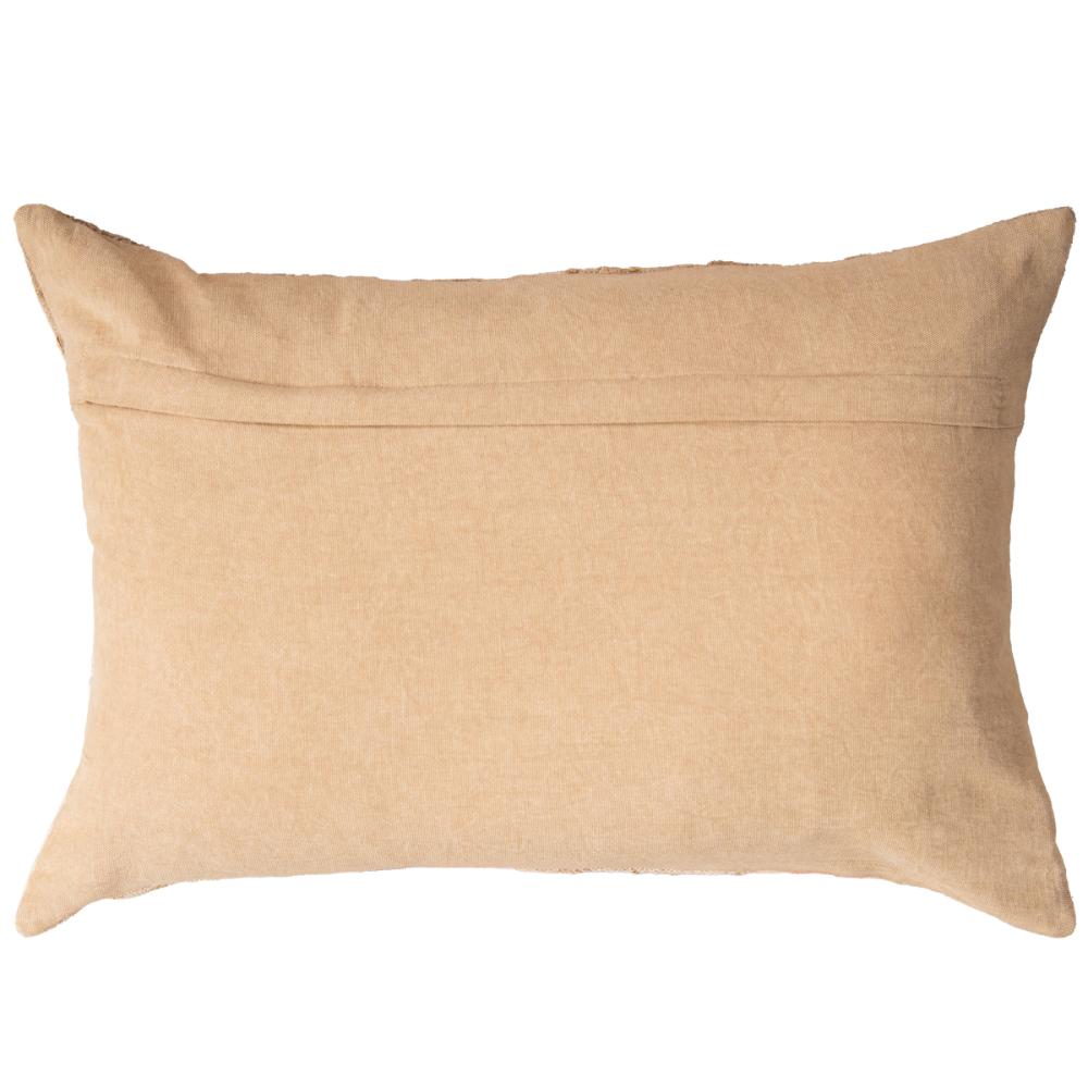 LOOMLAN Jaquard Abstract Beige Lumbar Pillow