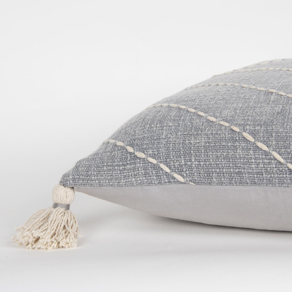 LOOMLAN Juno Diamond Grey Throw Pillow Down Insert