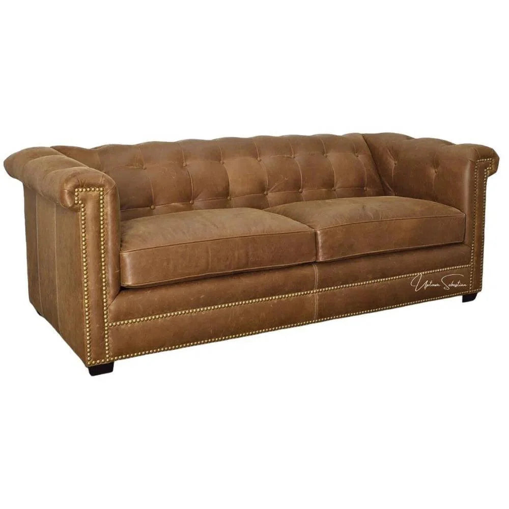 Uptown Sebastian One Leather Sofa to Rule Them All, Custom Made