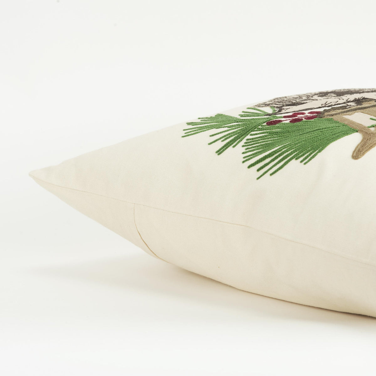 LOOMLAN White Christmas Throw Pillow Down Insert Betty