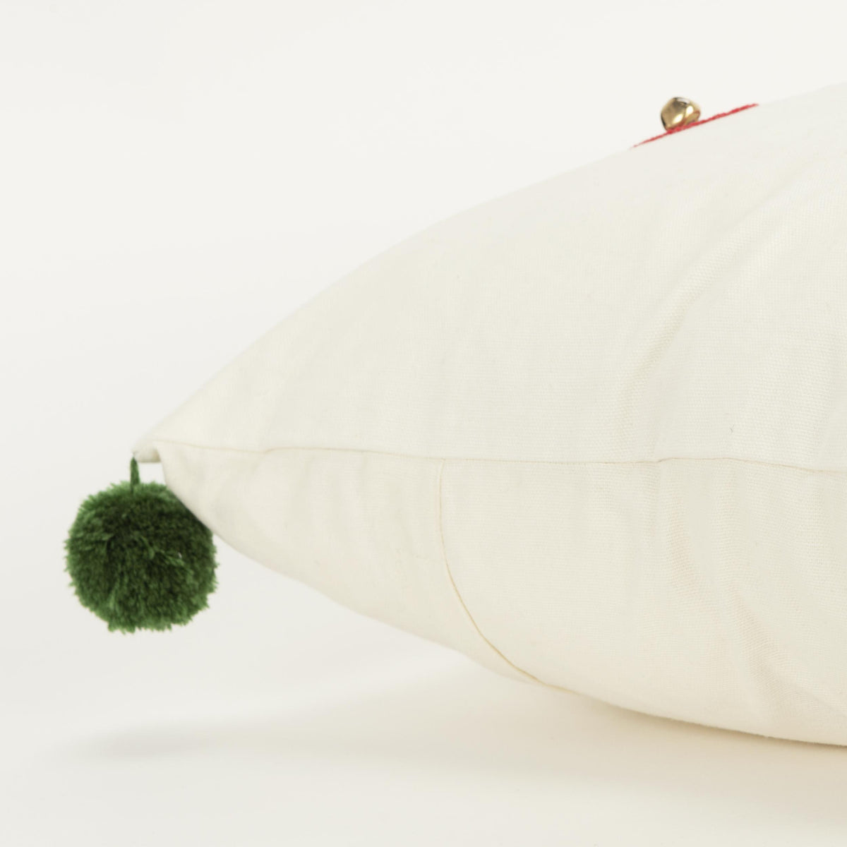 LOOMLAN White Christmas Throw Pillow Down Insert Elves