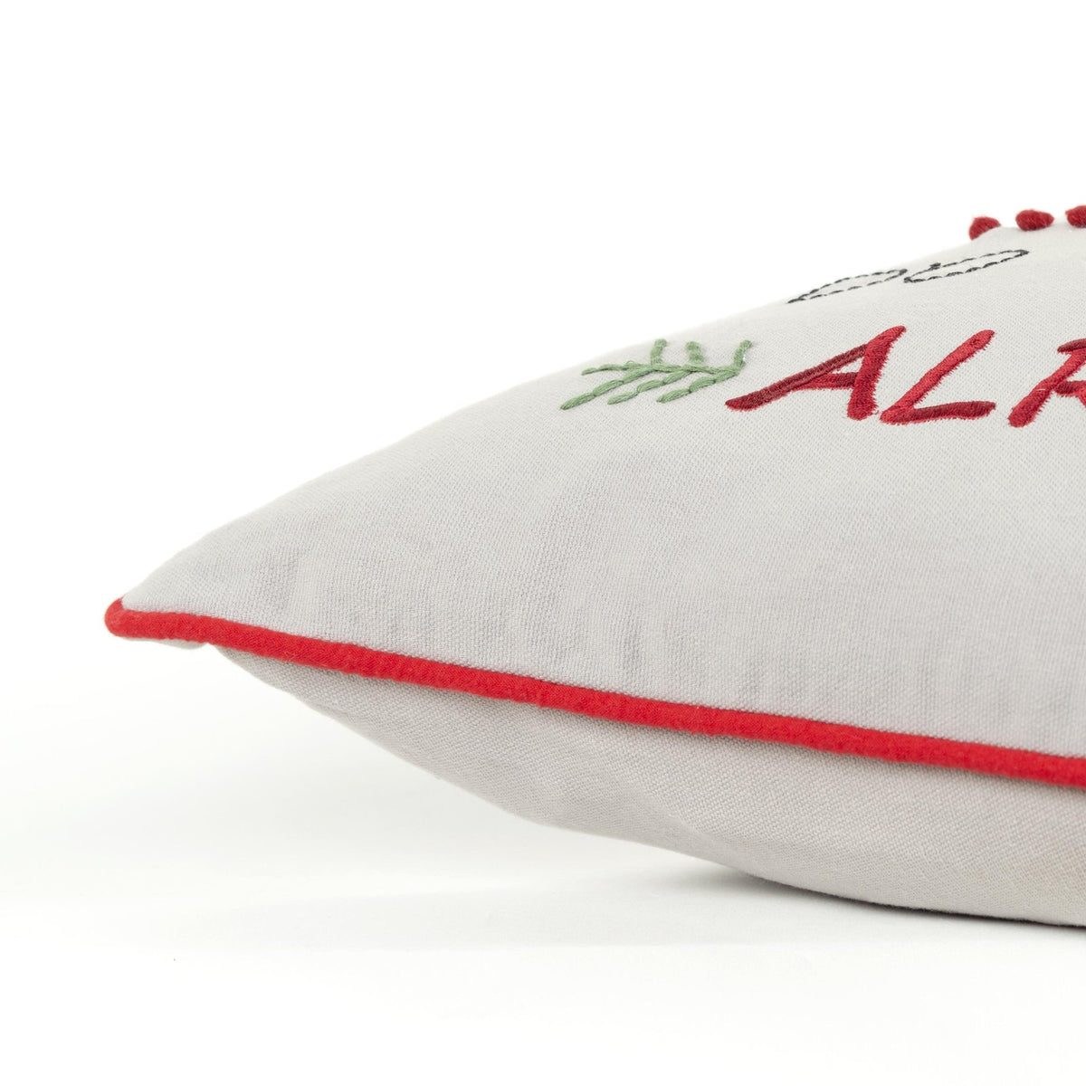 LOOMLAN White Christmas Words Decorative Throw Pillows Lark