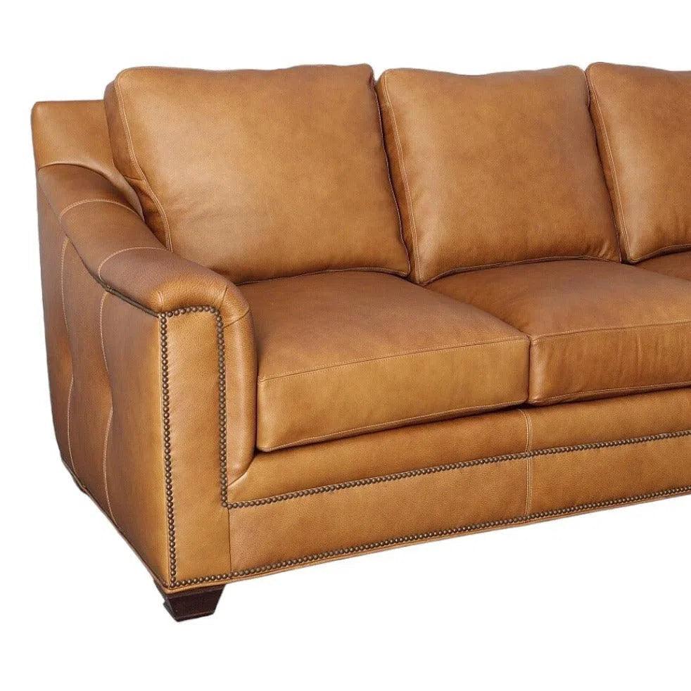 Uptown Sebastian Run Wild Wild West Leather, Mustang Sofa