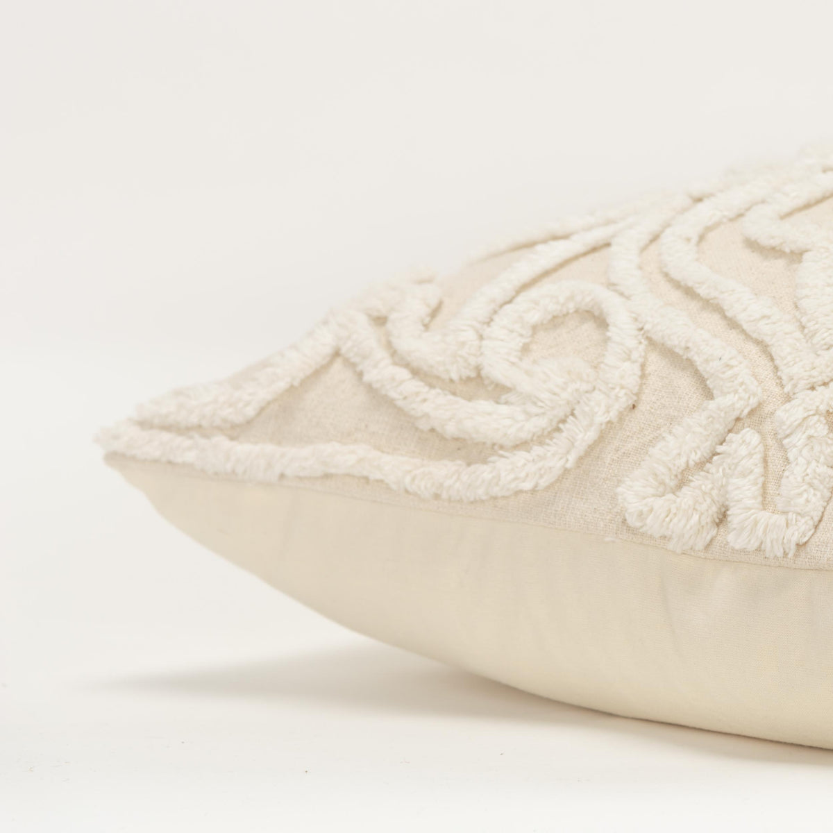 LOOMLAN Woven Medallion Natural Throw Pillow Down Insert