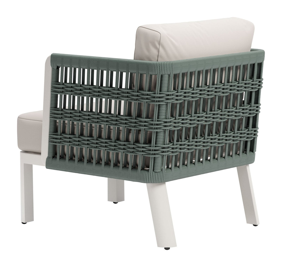 Zuo Modern Bridgehampton Aluminum White Armchair