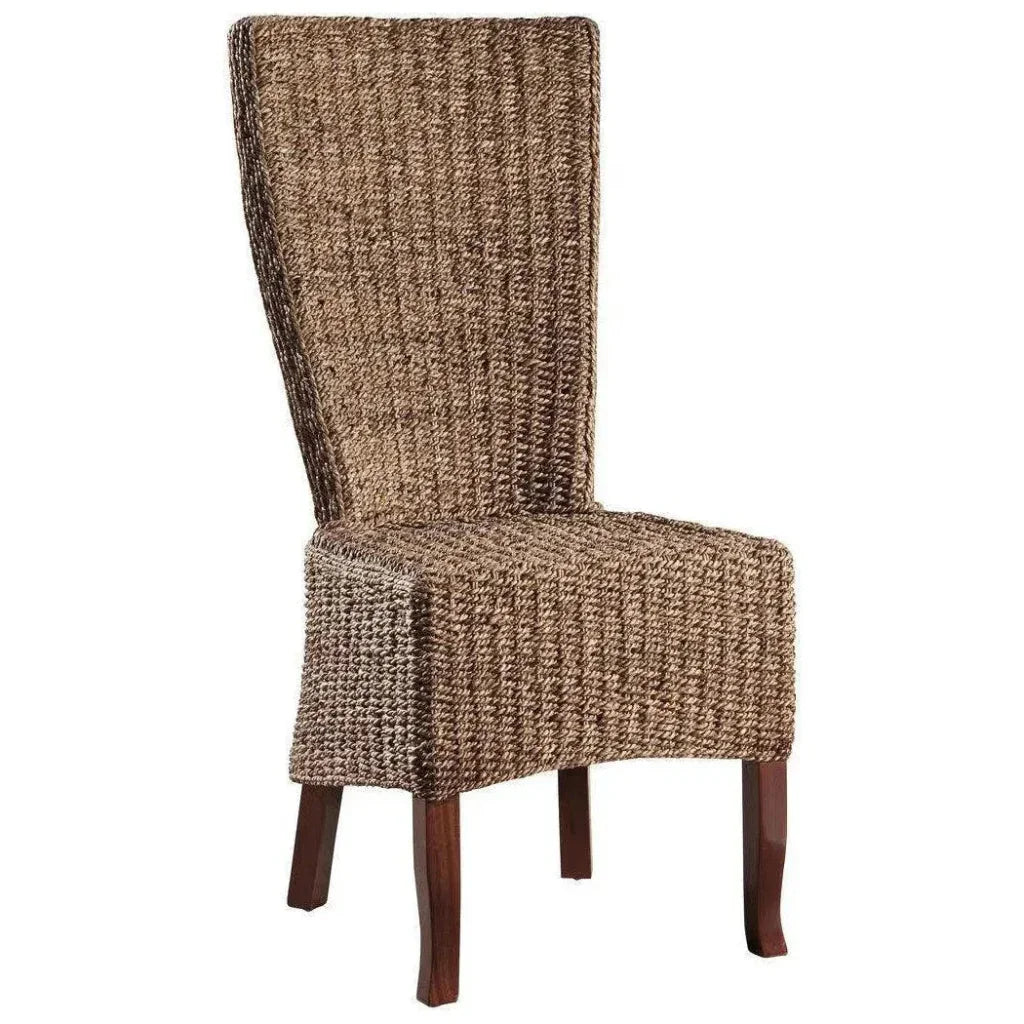 Furniture Classics Madura Seagrass And Mahogany Frame Dining Chair