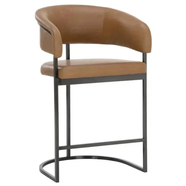 Marris Leather or Velvet Counter Stool