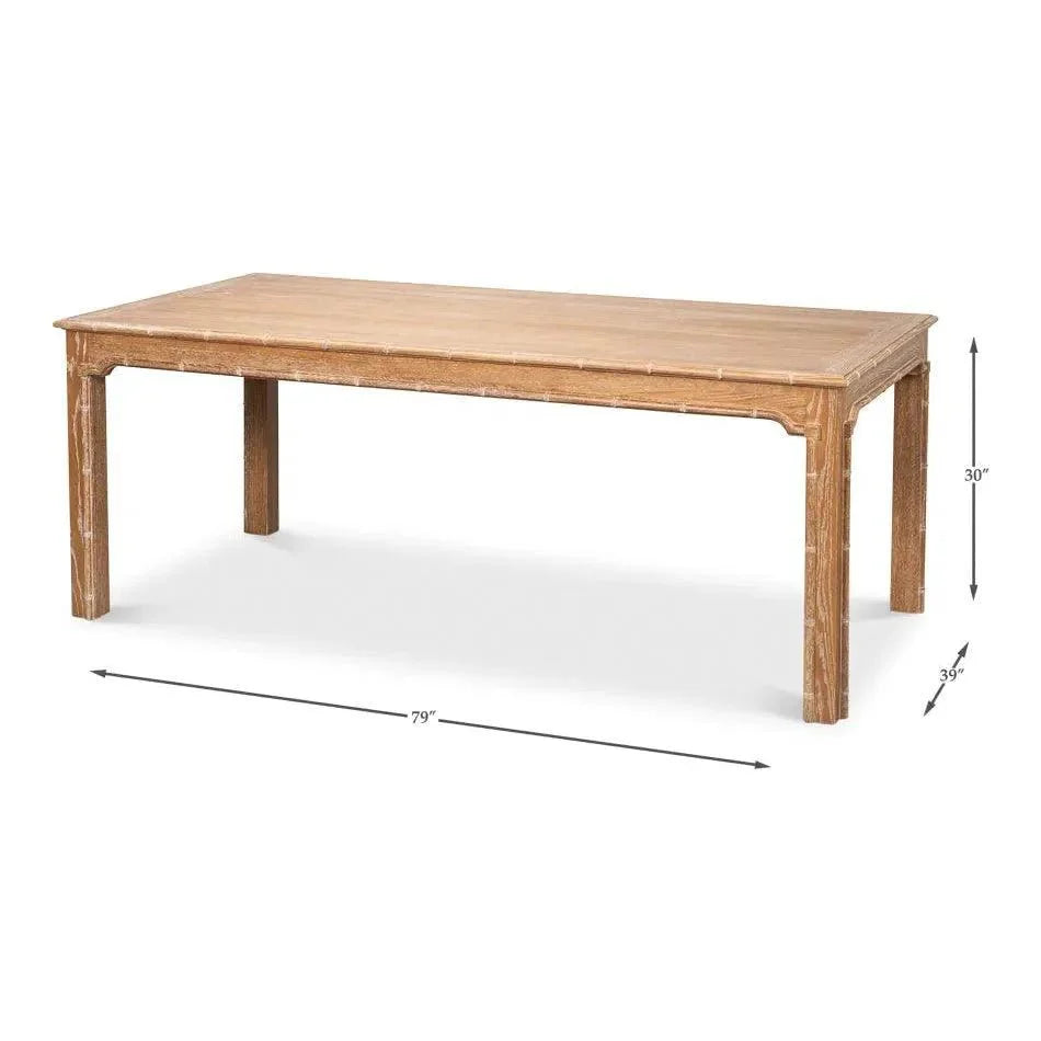 Sarreid Modern Oak Wood Brighton Dining Table