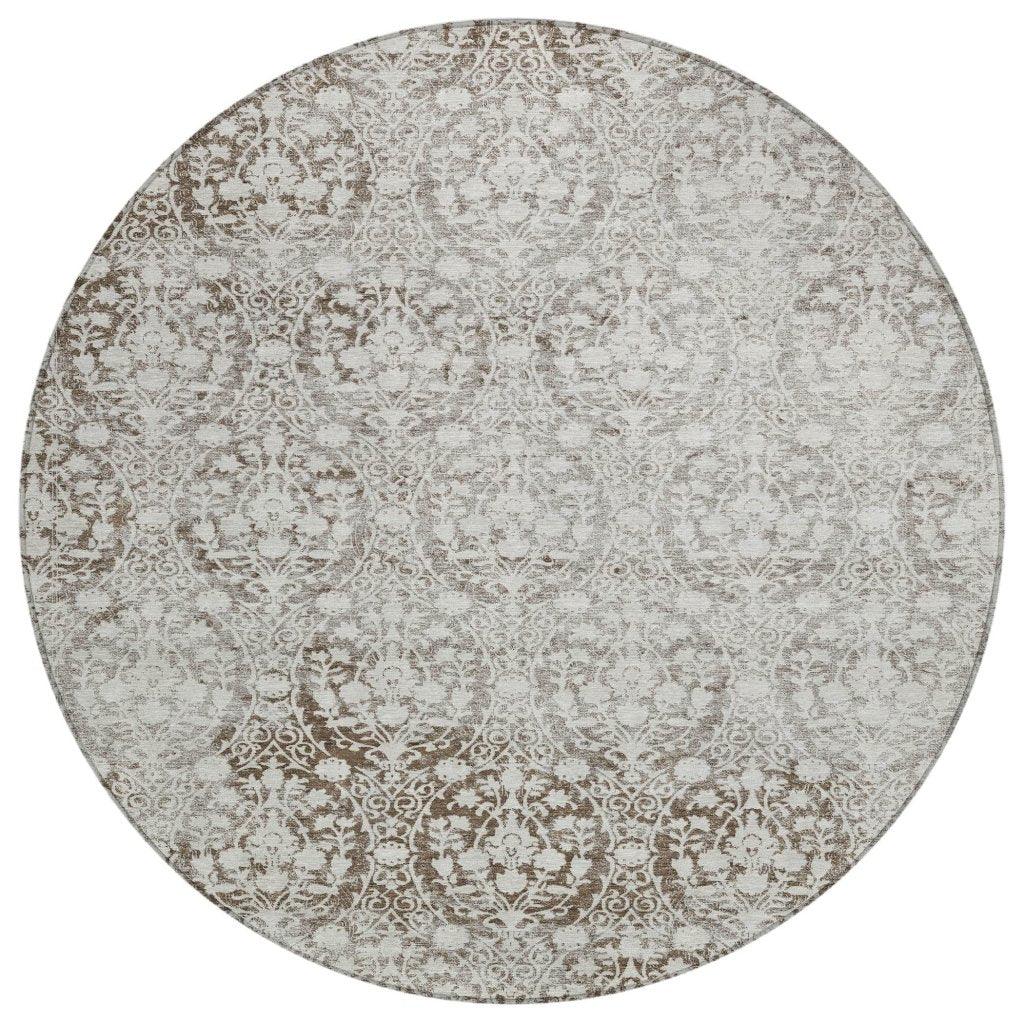 Monavia Chocolate Washable Indoor-Outdoor Rug