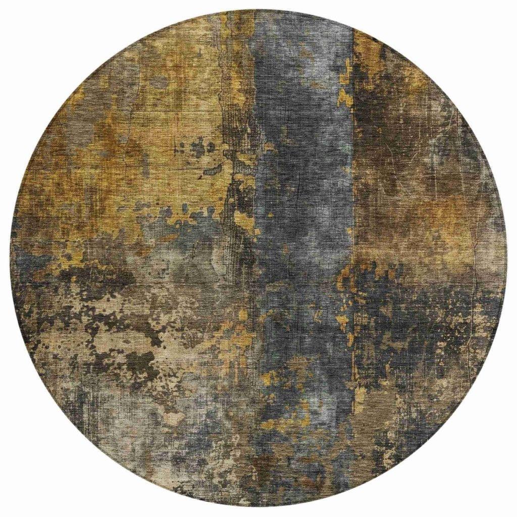 LOOMLAN Rugs Nayara Gray Washable Indoor-Outdoor Rug