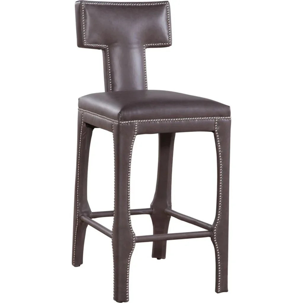 Paris Top Grain Leather Barstool