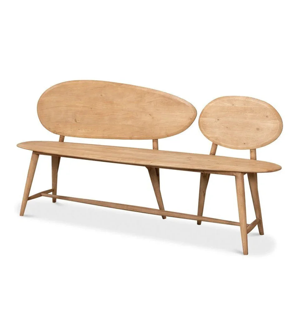 Sarreid Pebble Handmade Wooden Bedroom Bench