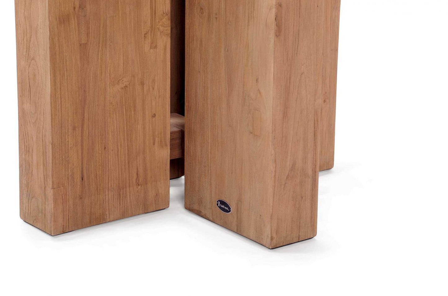 Java Outdoor Teak & Concrete Dining Table - White