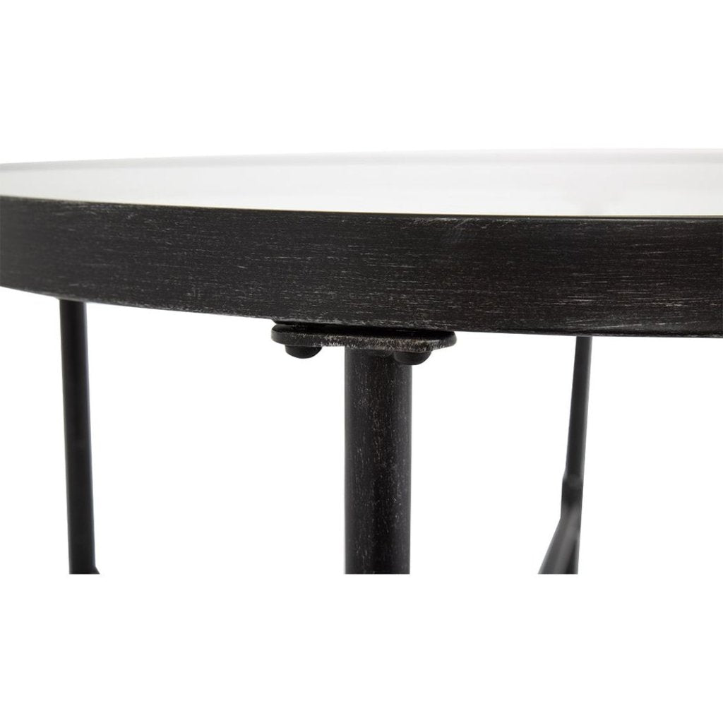 Provence Iron Round Outdoor Bistro Table - LOOMLAN - Sunset West - Outdoor Dining Tables