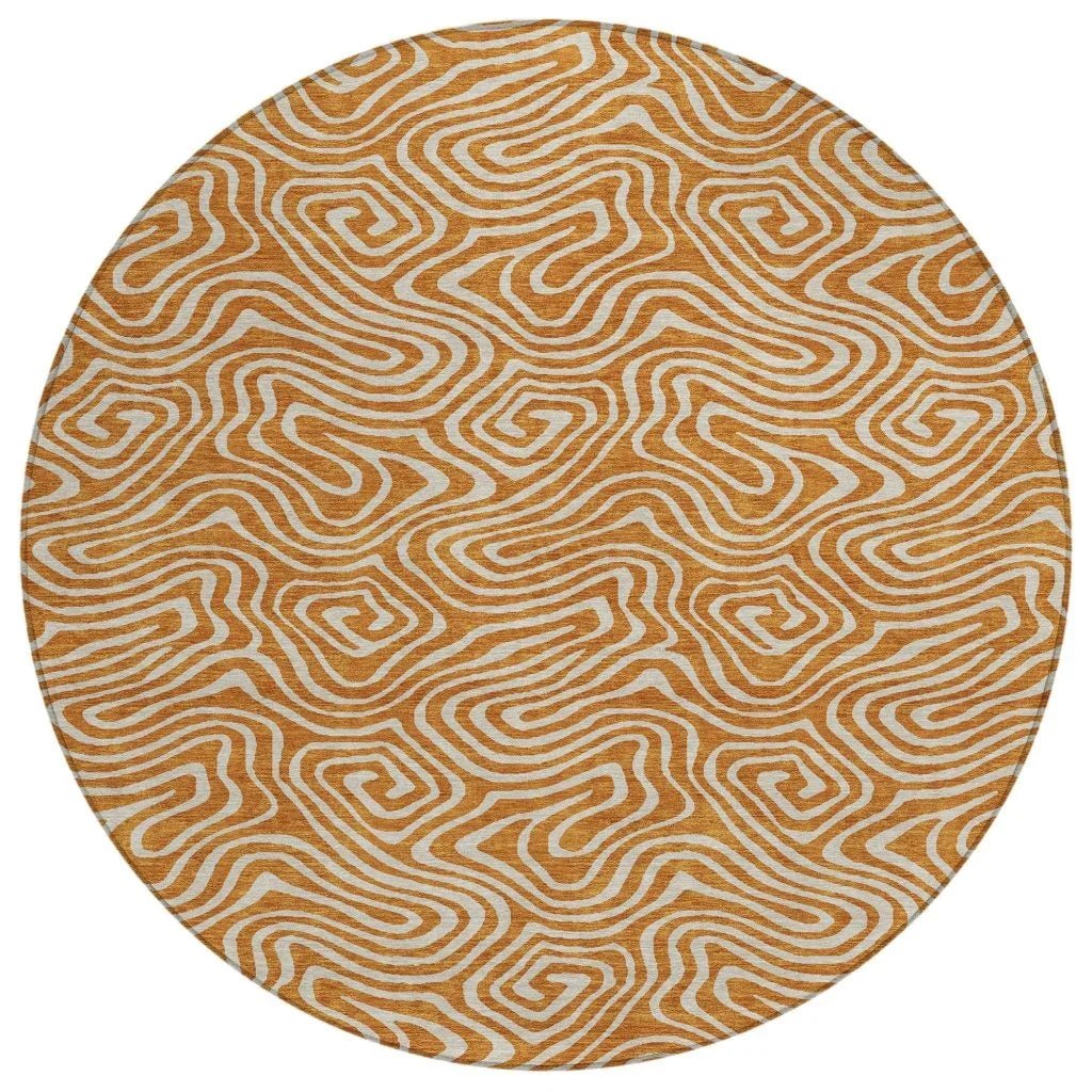 LOOMLAN Rugs Raya Paprika Washable Indoor-Outdoor Rug