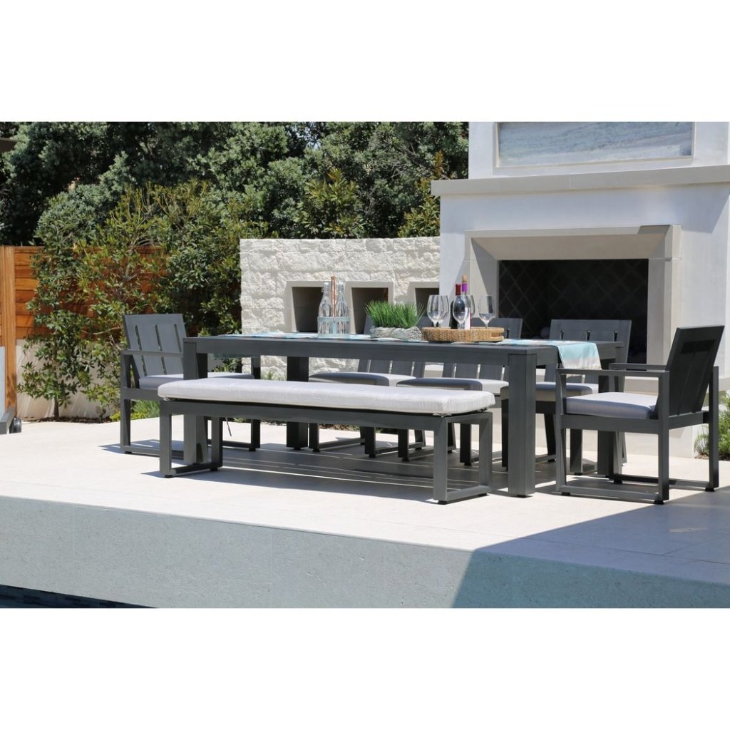 Redondo Aluminum Outdoor Dining Table - LOOMLAN - Sunset West - Outdoor Dining Tables