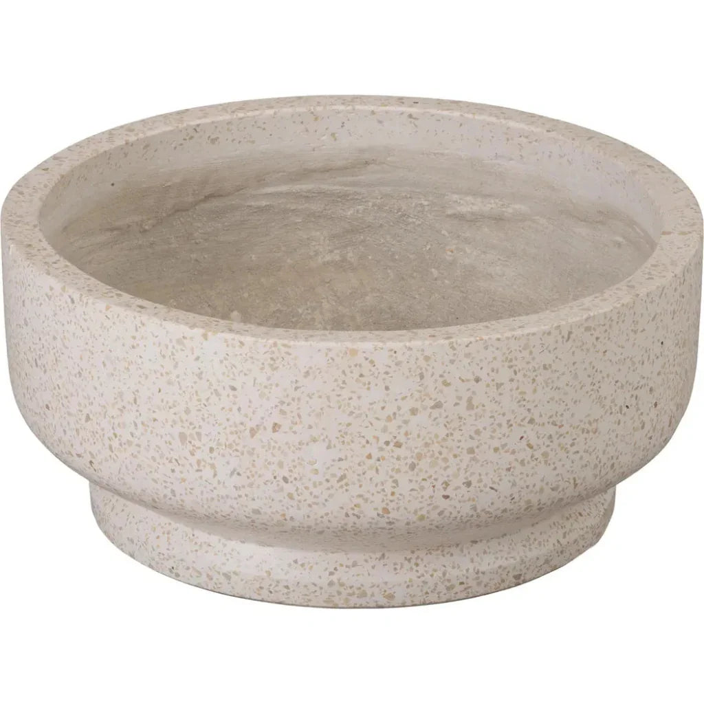 Round Yellow Terrazzo Bowl Planter