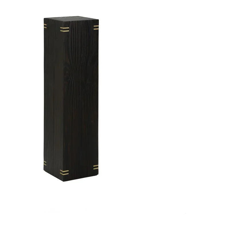 Wildwood Shou Sugi Ban Modern Black Pedestal