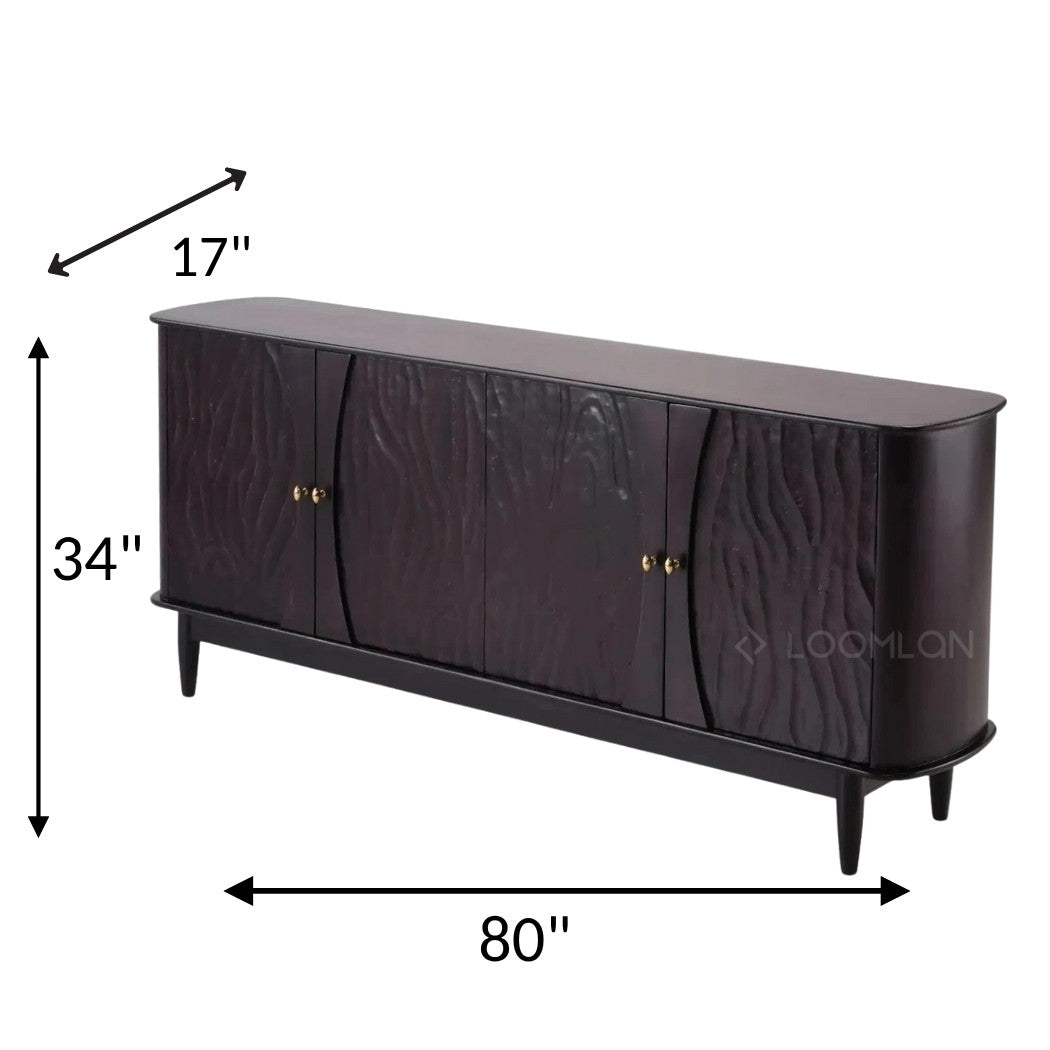 LOOMLAN Rhovira Four Doors Wood Sideboard