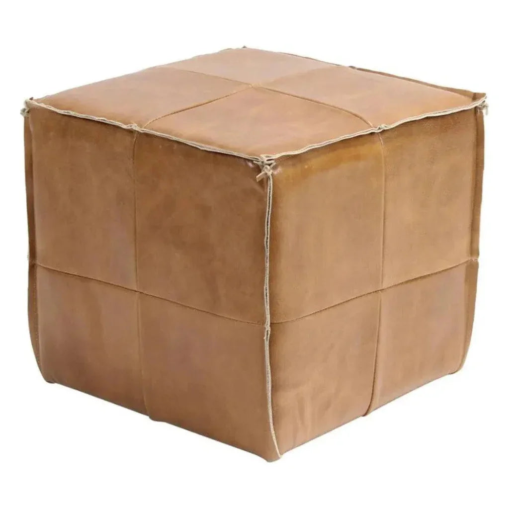 Peninsula Home Argentinean Top Grain Leather Ottoman