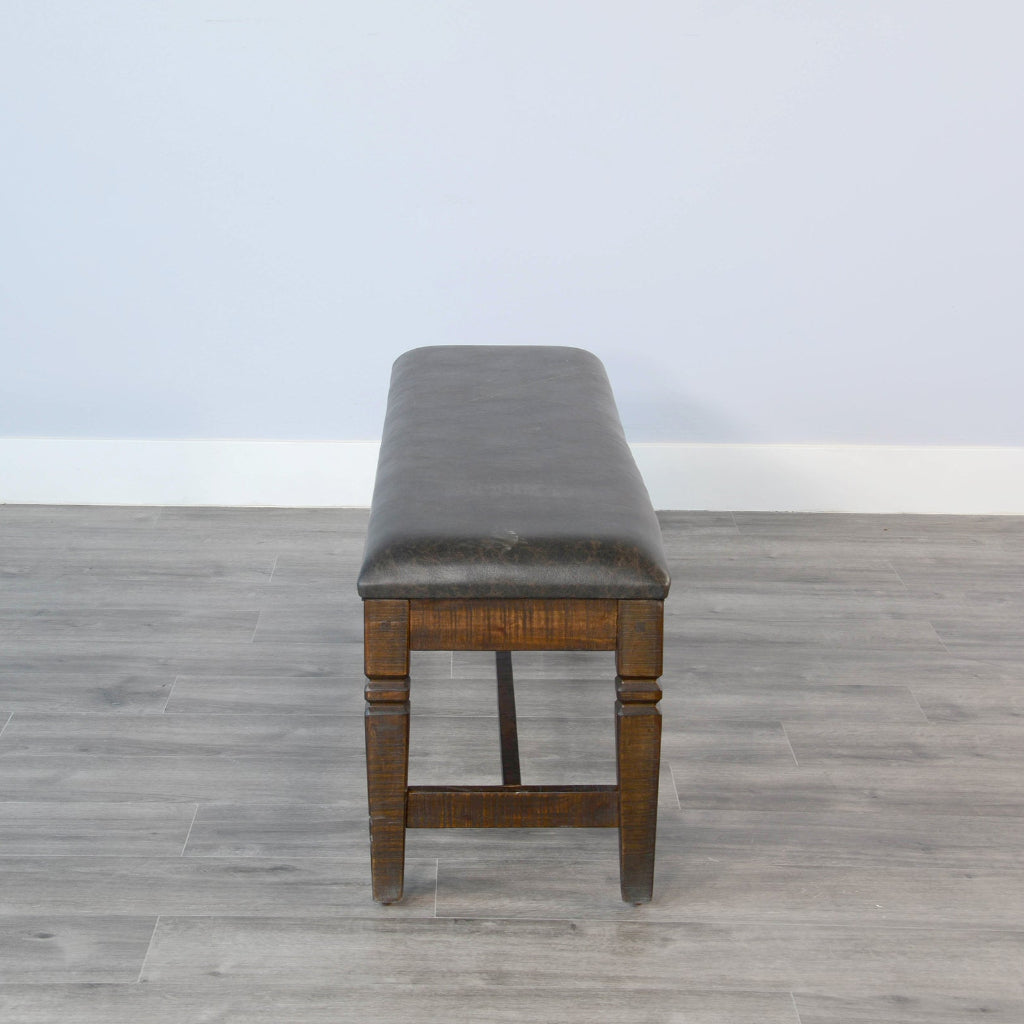 Homestead Hills Leather Bedroom Bench