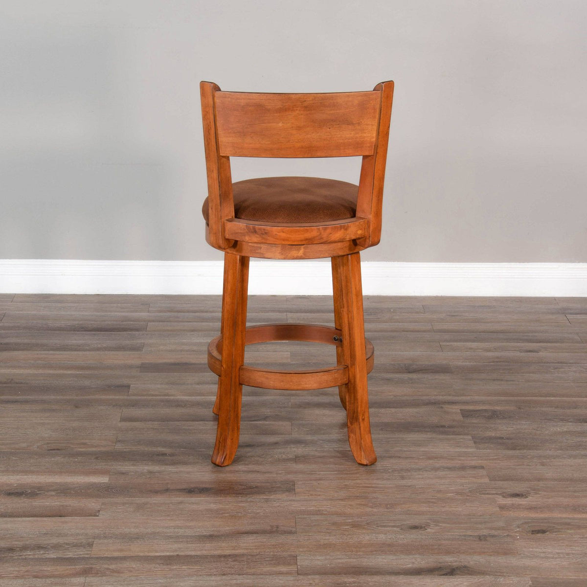 Sunny D Sedona Leather Swivel Barstool 2PC