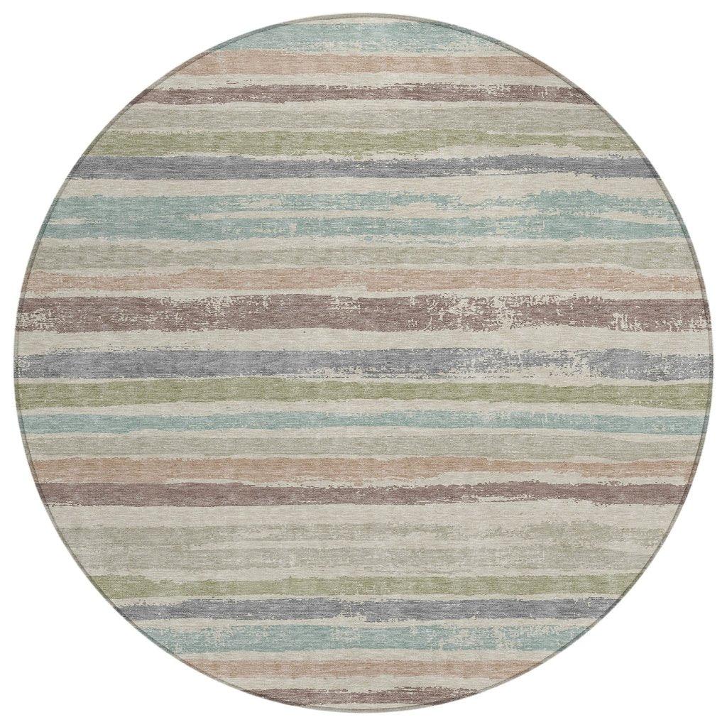 Sylira Beige Washable Indoor-Outdoor Rug