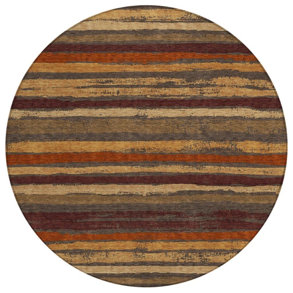 Sylira Chocolate Washable Indoor-Outdoor Rug