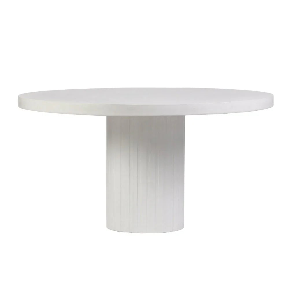 Tama Concrete Round Patio Dining Table