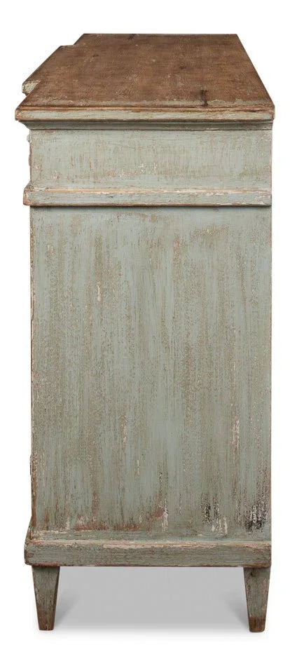 Theo Three Drawer Wood Buffet - LOOMLAN - Sarreid - Buffets