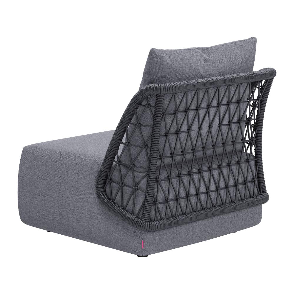 Zuo Modern Mekan Gray Armless Accent Chair