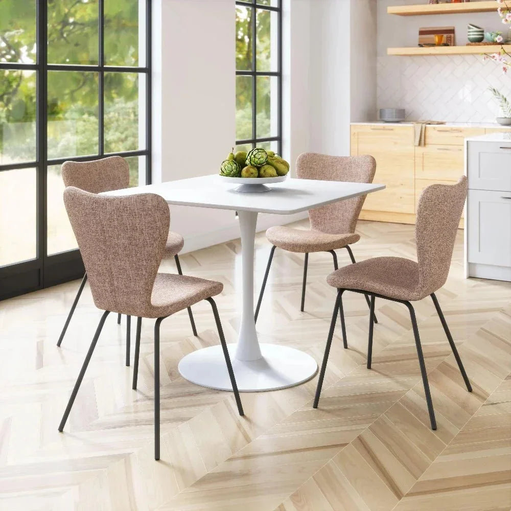 Tollo Dining Chair (Set of 2) Brown - LOOMLAN - Zuo Modern - Dining Chairs
