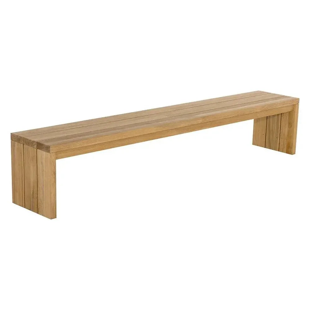 Viga Wooden Outdoor Backless Bench