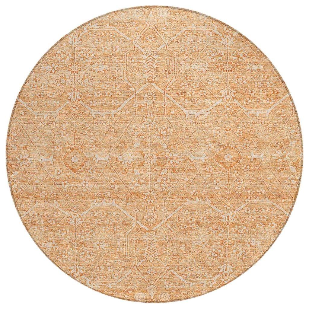 LOOMLAN Rugs Virellia Orange Washable Indoor-Outdoor Rug