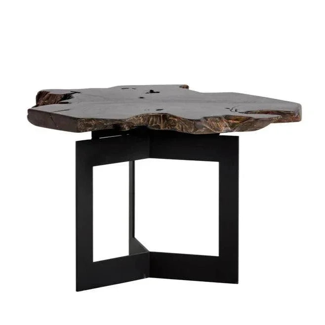 SUNPAN Wyatt Wooden Geometric Side Table
