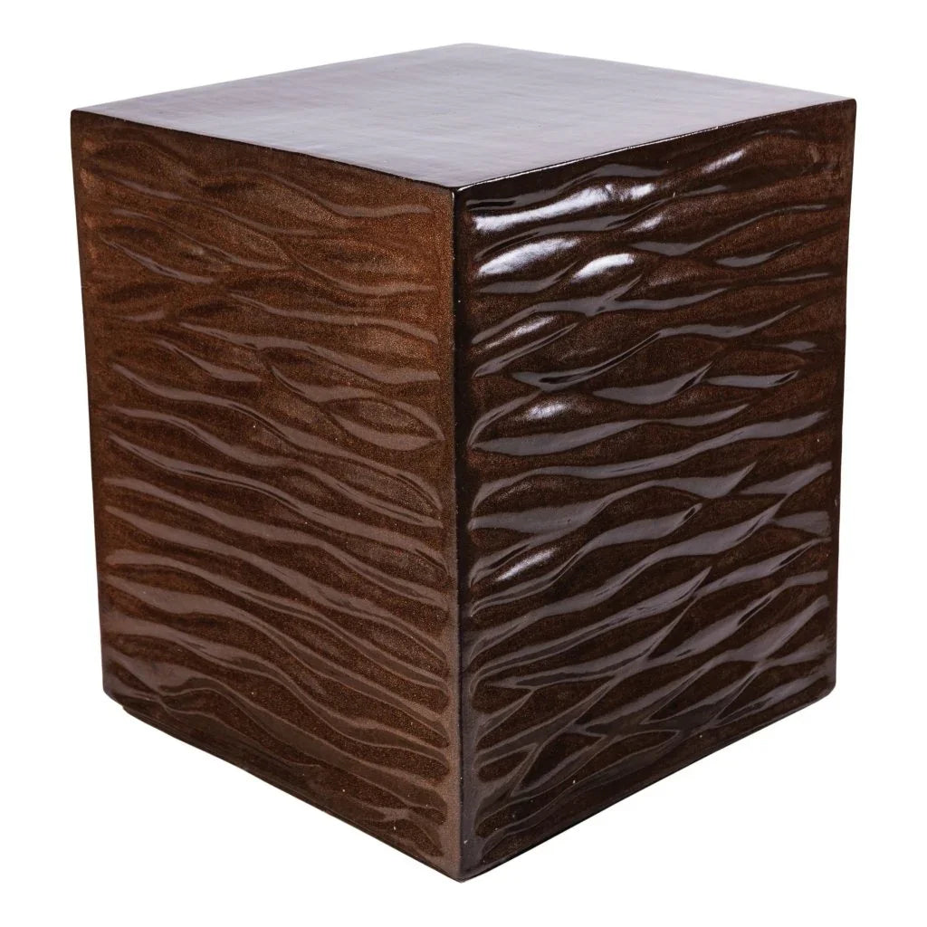 Zen Ceramic Square Garden Stool