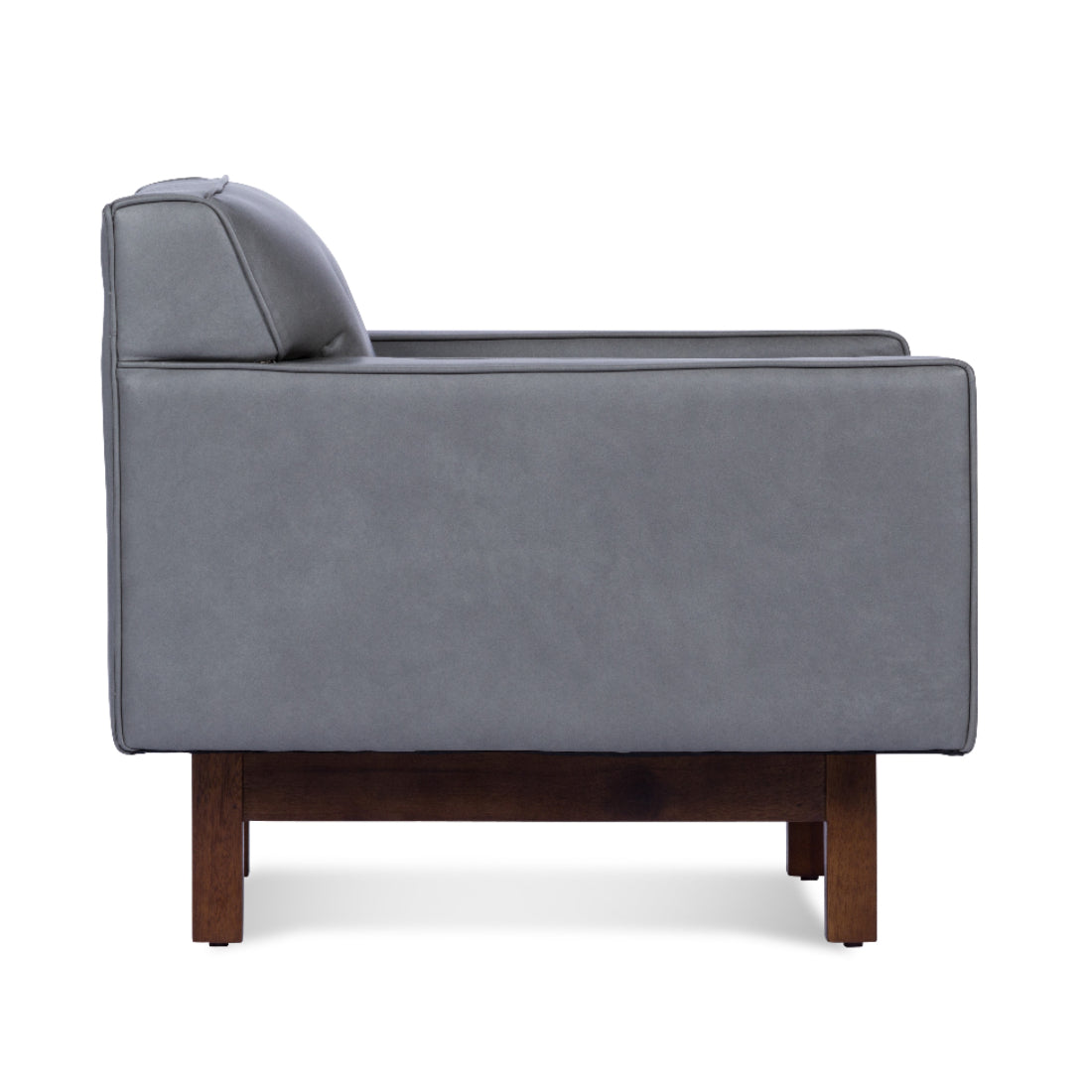 Midcentury RehderGrain Leather Club Chair