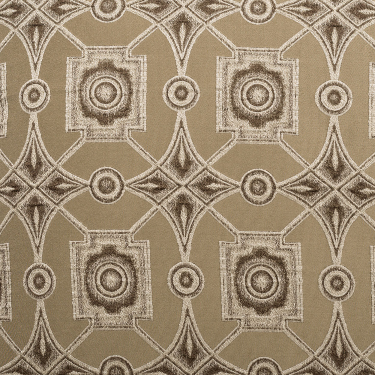 Gris Oyster Brown Throw Pillow With Insert