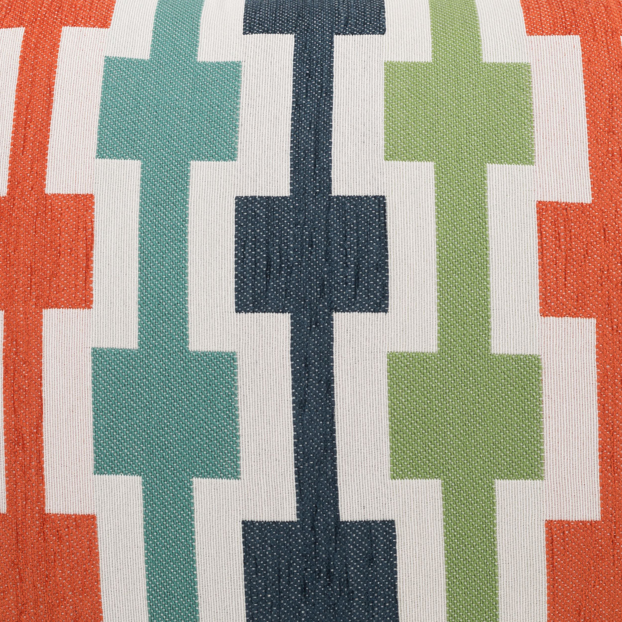 Hopscotch Orange Throw Pillow With Insert