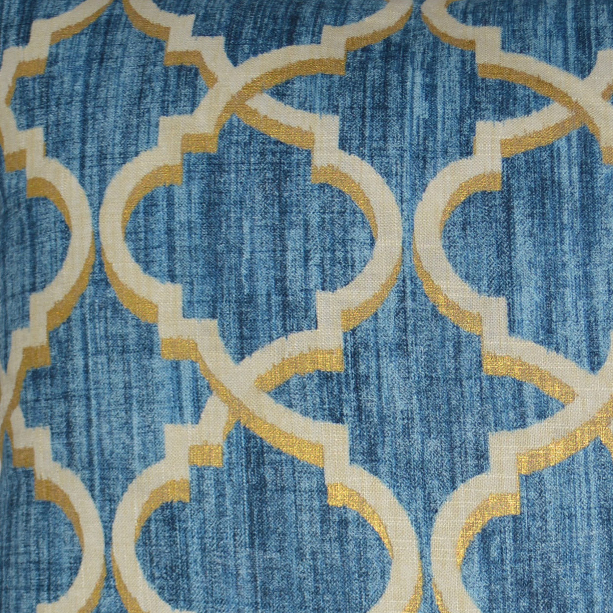 Lustrous Lattice Indigo Throw Pillow Insert