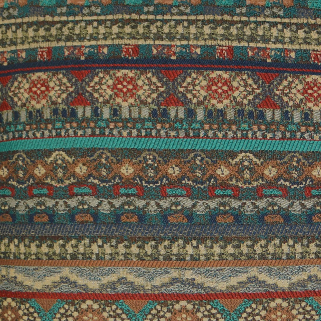 Gemology Turquoise Throw Pillow With Insert