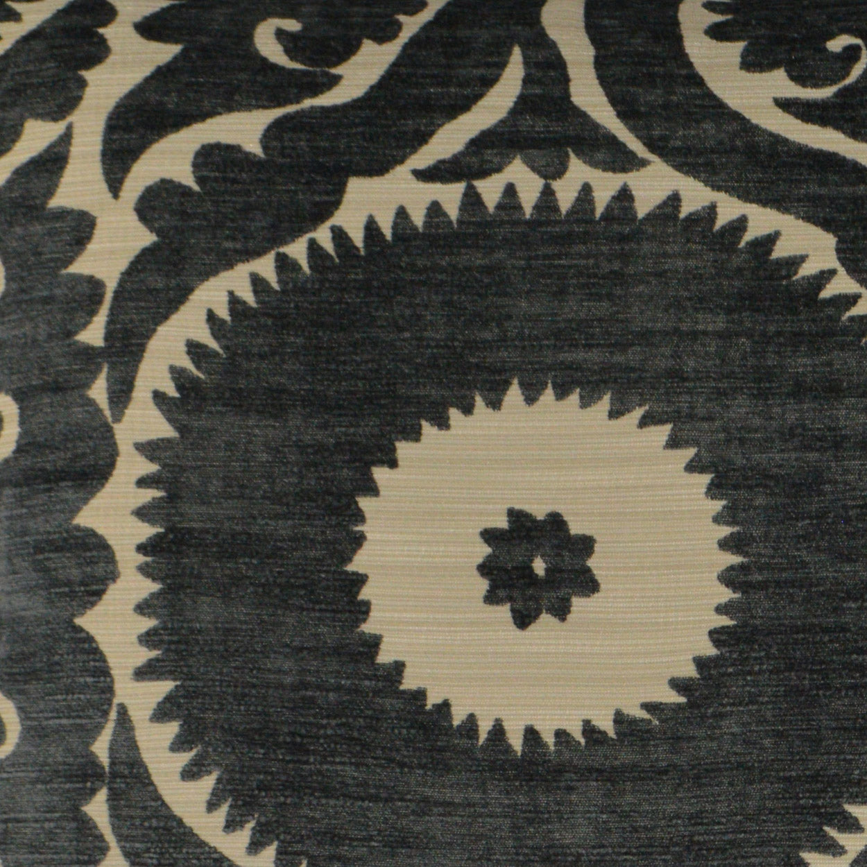 Nebo Smoke Black Throw Pillow With Insert