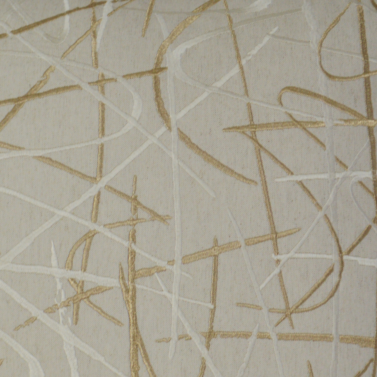 D.V. Kap Scribble Gold Throw Pillow With Insert