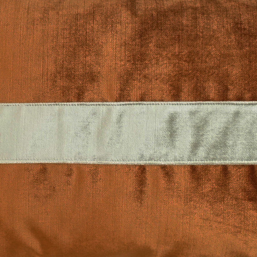 Iridescence Band Lumbar Orange Throw Pillow Insert