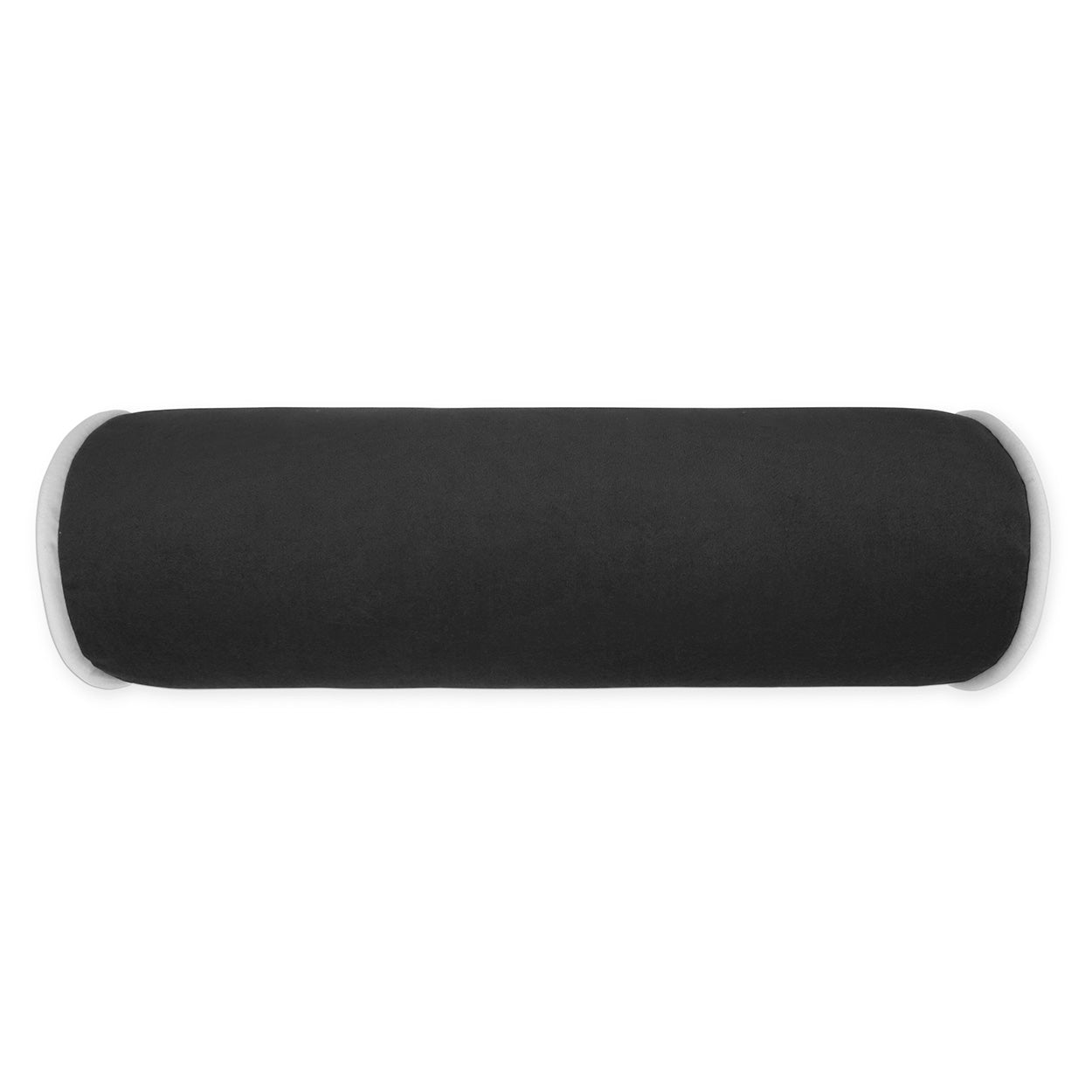 Posh Roll Charcoal Black Throw Pillow Insert