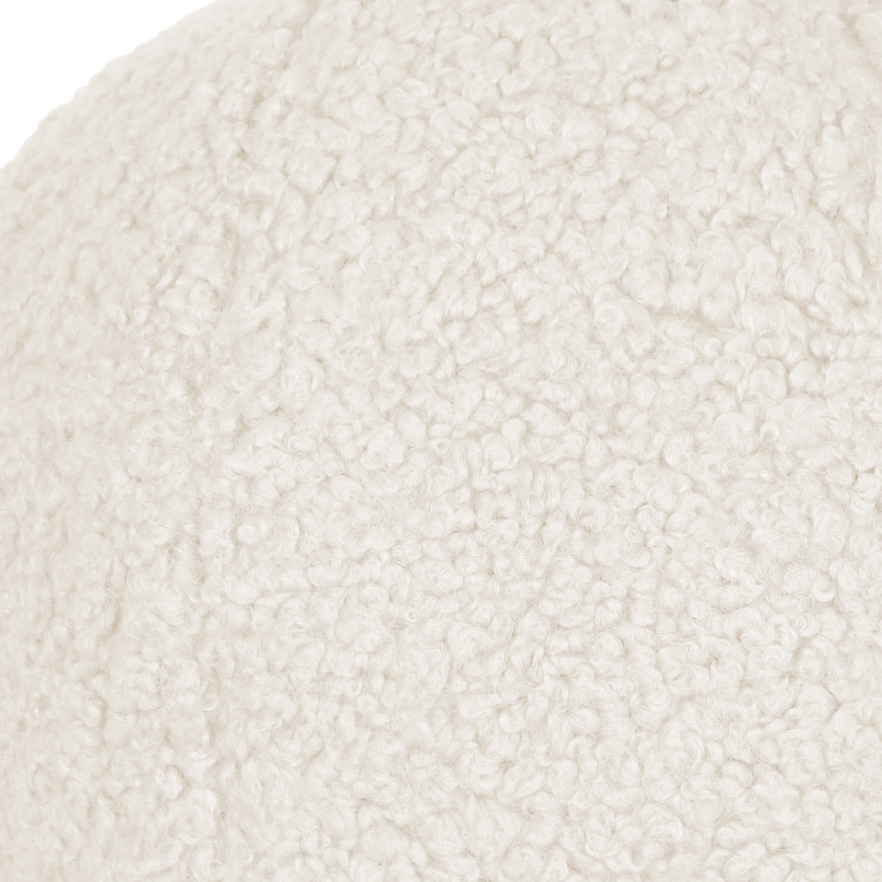 Poodle Ball Off-White Throw Pillow Insert