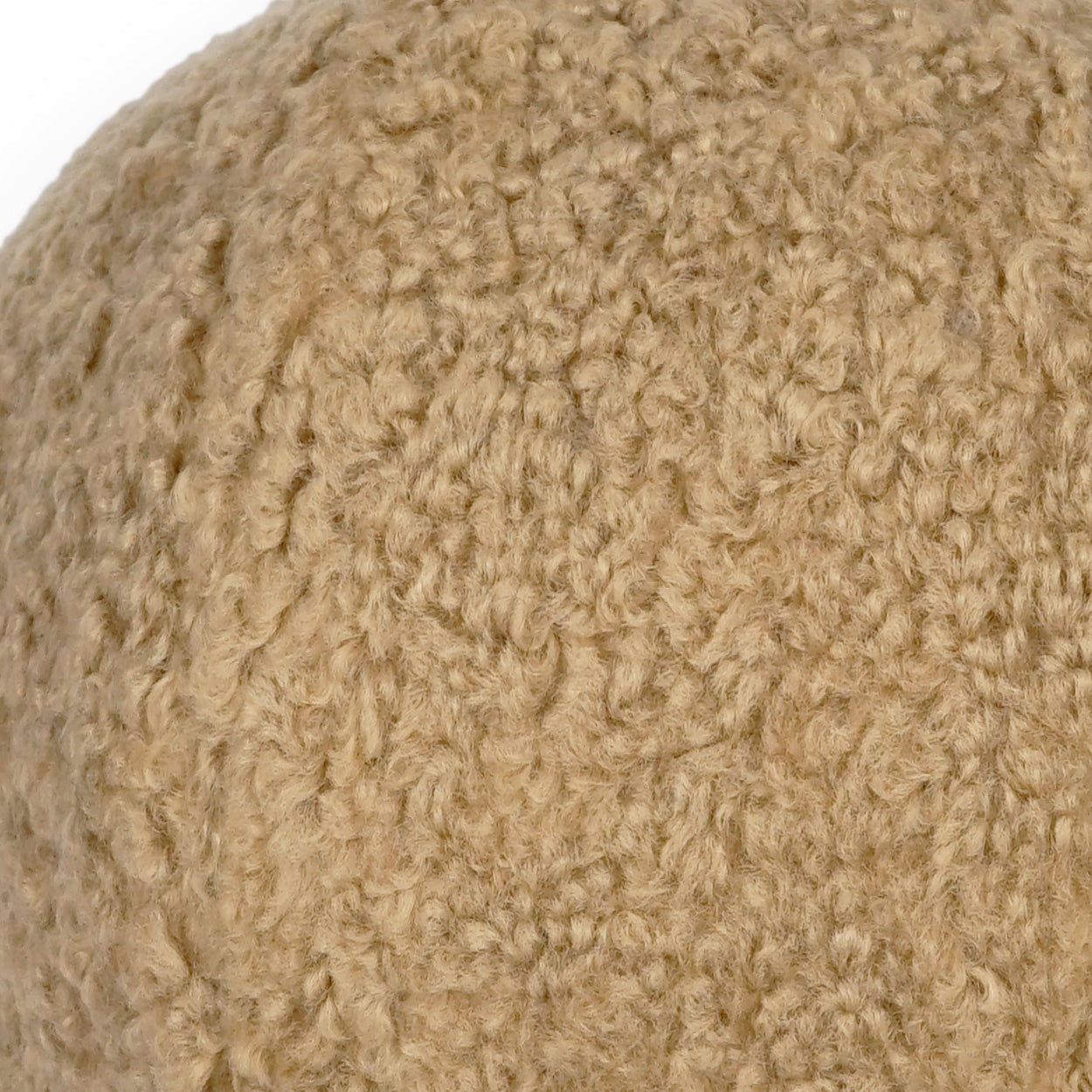 Poodle Ball Latte Brown Throw Pillow Insert